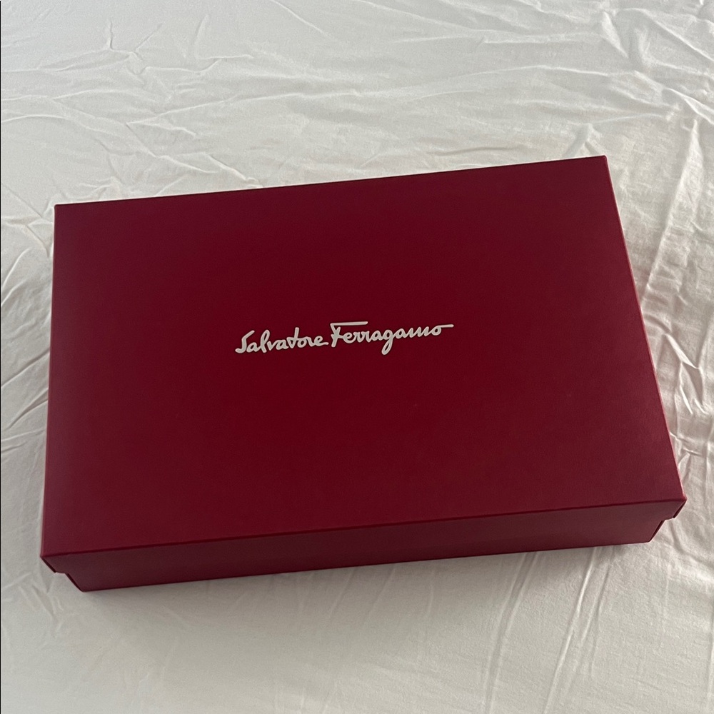 Salvatore Ferragamo Burgundy Gift Box